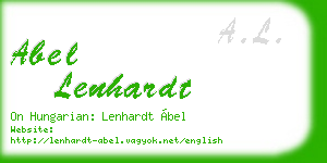 abel lenhardt business card